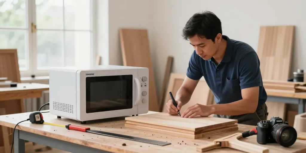 SHASHEL® technician eliminating wood-boring insects in a modern workshop